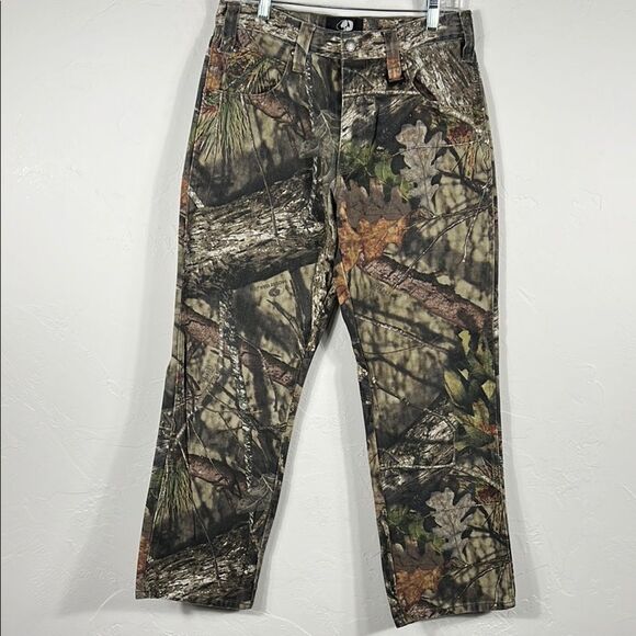 🦌🎯 Camo MOSSY OAK Country Outdoor Denim Hunting Jean Pants Sz 32x30 - PERFECT - Picture 1 of 14